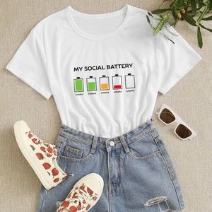“My Social Battery” Graphic Tee
